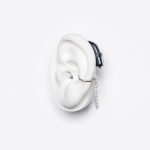 DEAFMETAL® Silver Chained Ring - turvarengas ketjulla